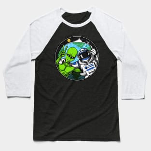 Space Alien Astronaut Hippies Baseball T-Shirt